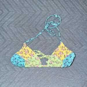 Floral Patchwork Bikini Top